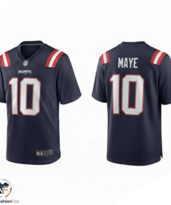 New England Patriots Drake Maye Game Jersey