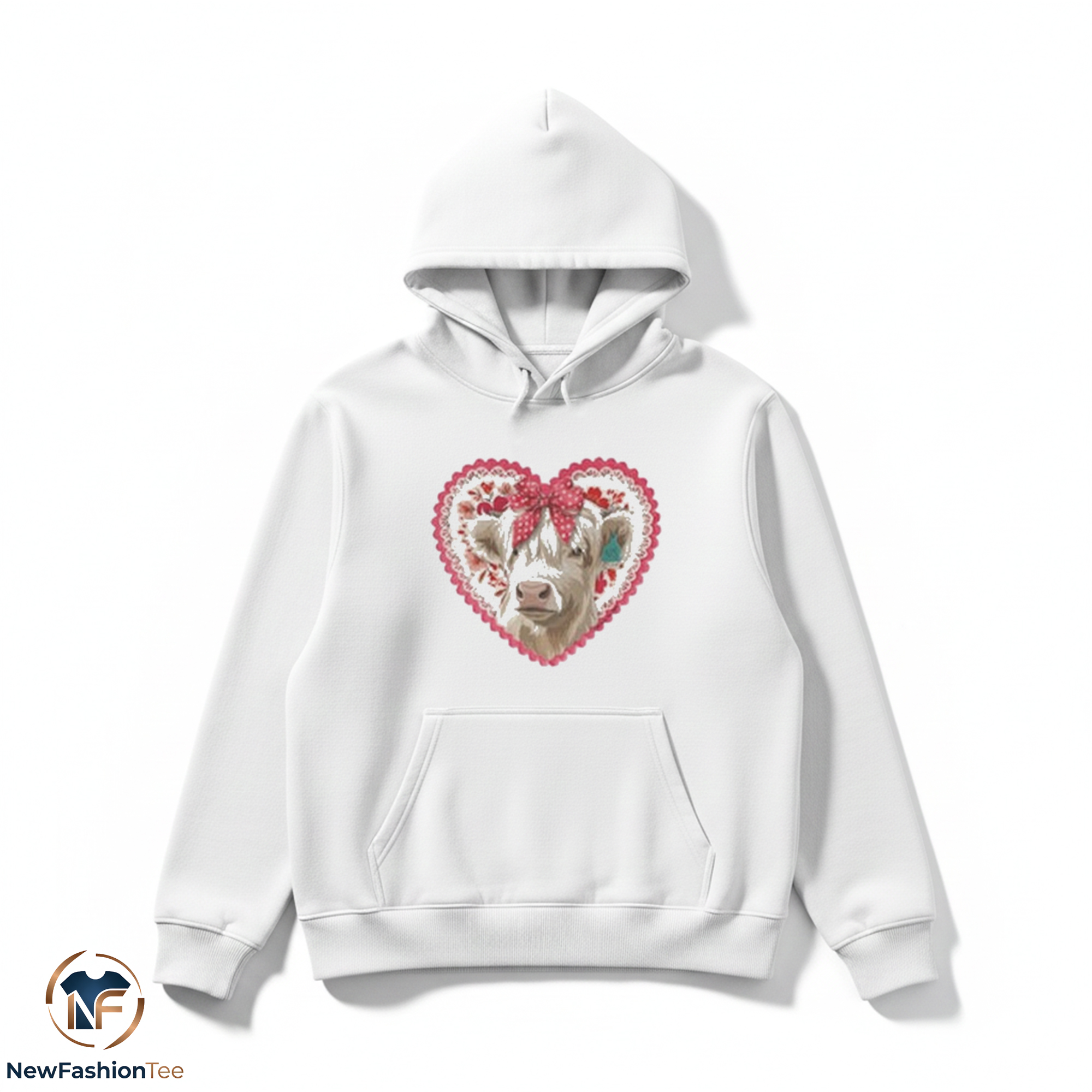 Highland Cow Heart shirt 2 Highland Cow Heart shirt - Image 2