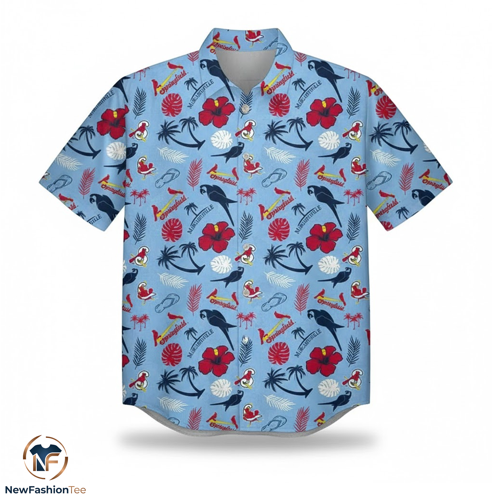 Springfield Cardinals Tropical Hawaiian Shirt 9 Springfield Cardinals Tropical Hawaiian Shirt