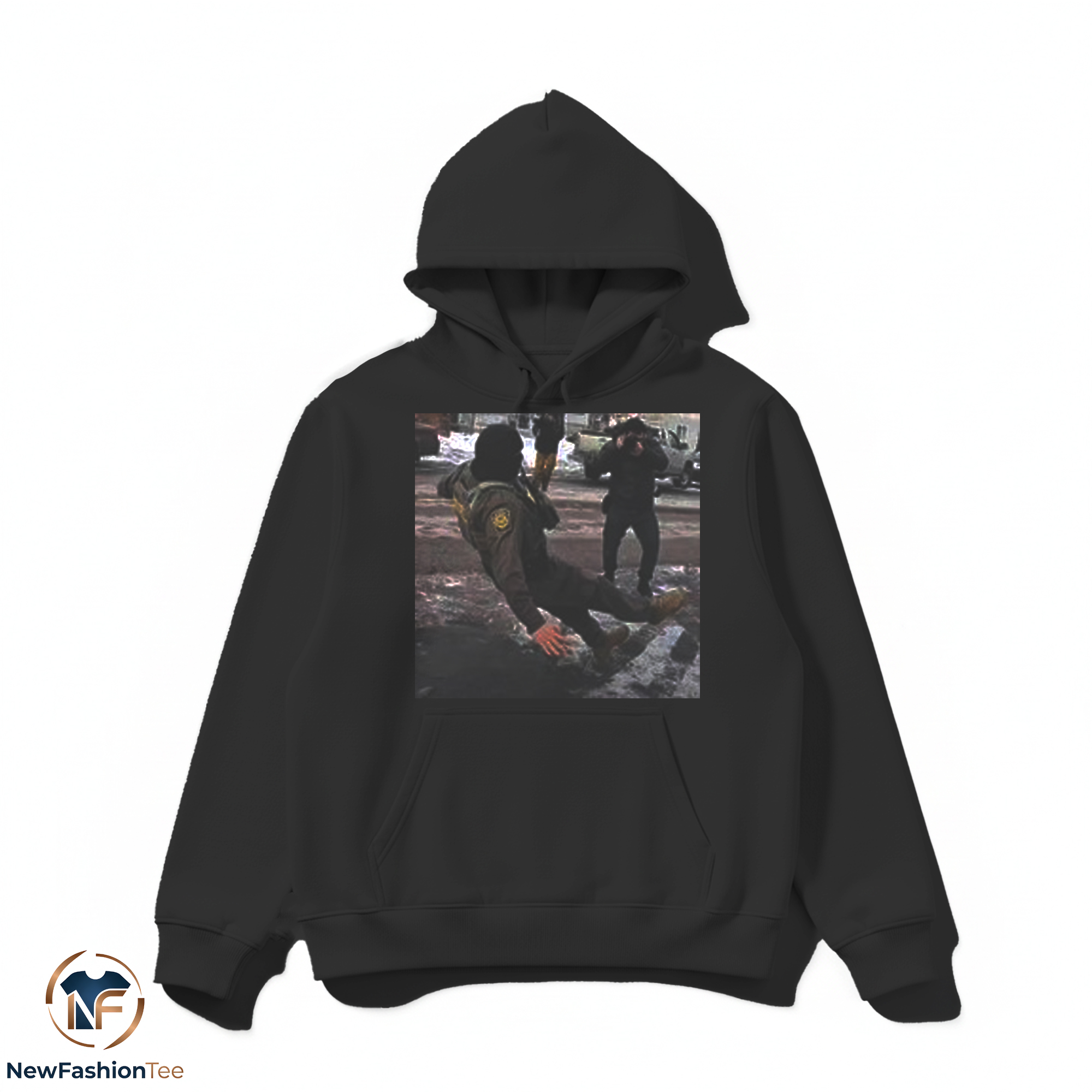 Officer Falling on Ice shirt 2 Officer Falling on Ice shirt - Image 2