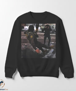 Officer Falling on Ice shirt 5 fallswmk 1