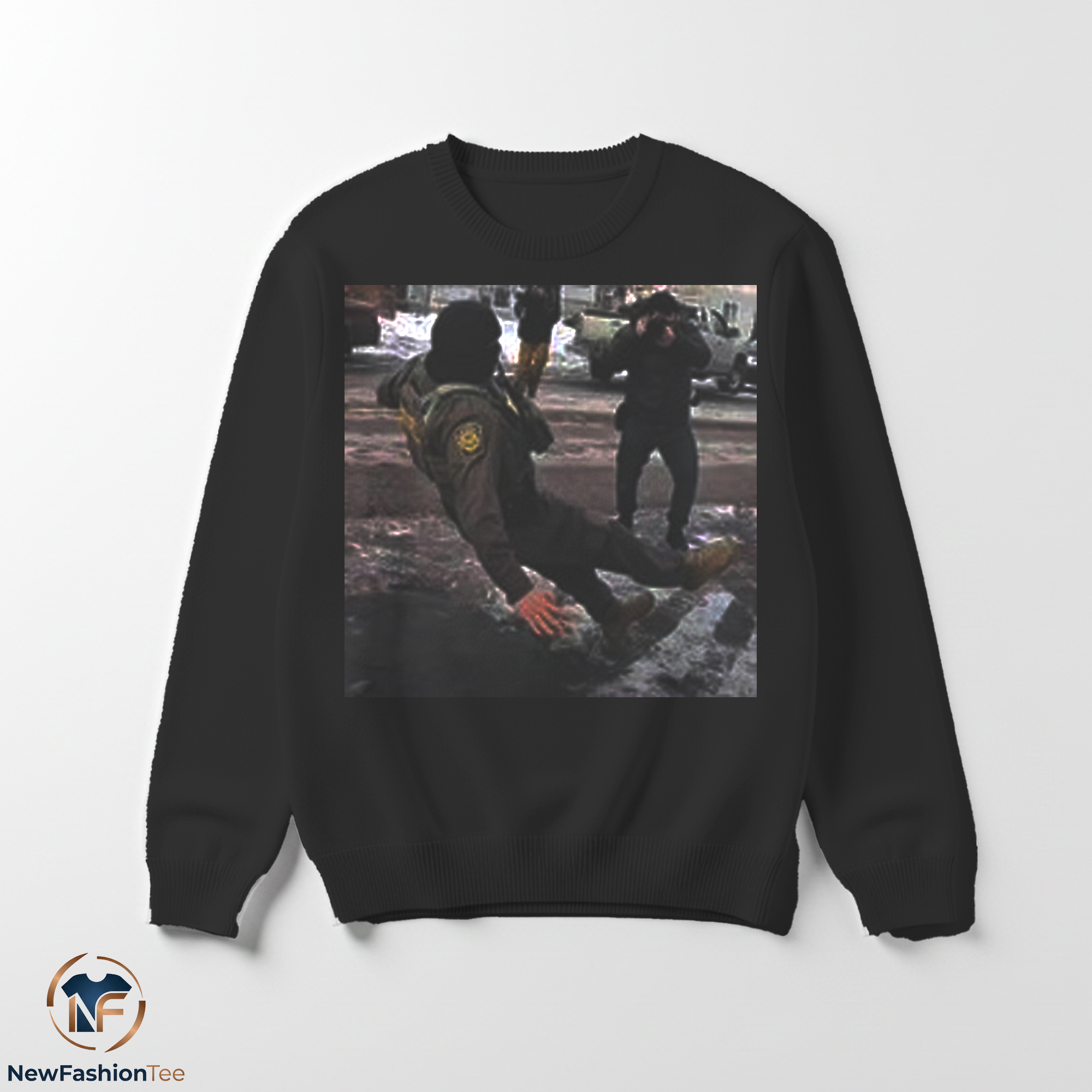 Officer Falling on Ice shirt 3 Officer Falling on Ice shirt - Image 3