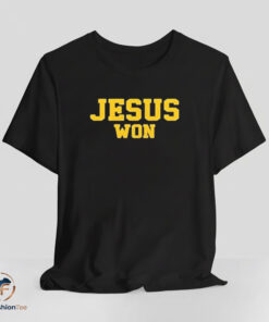 Official Michigan Wolverines Jesus Won shirt