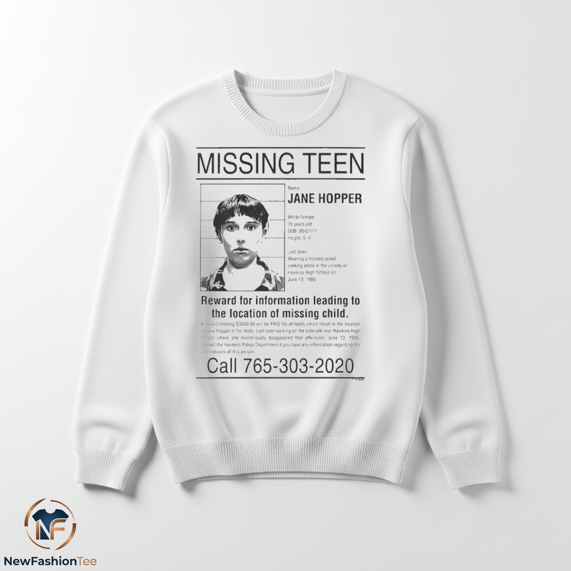 Missing Teen Jane Hopper shirt 3 Missing Teen Jane Hopper shirt - Image 3