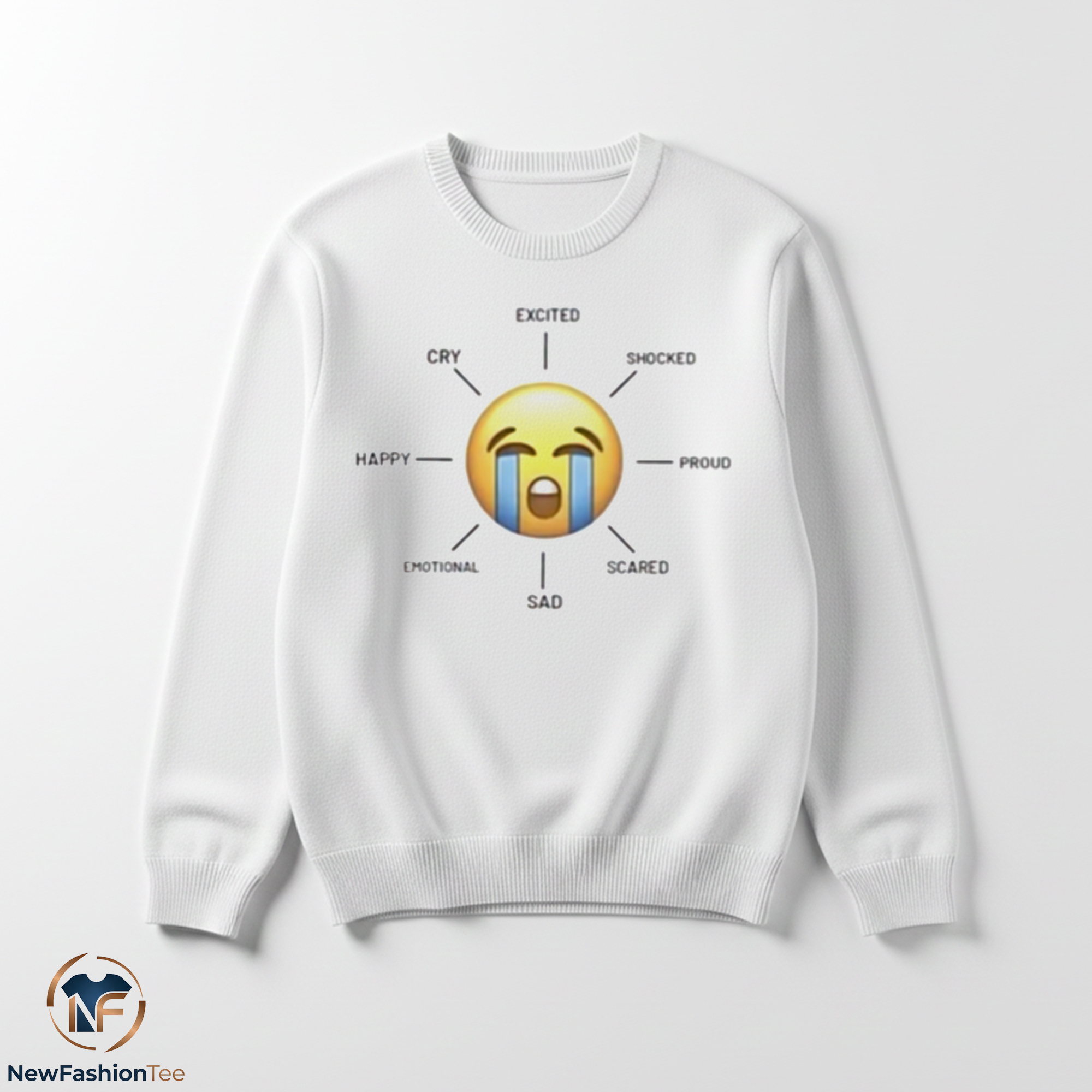 Loudly Crying Emoji Compass shirt 3 Loudly Crying Emoji Compass shirt