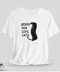 Denim Men Love Cats Shirt