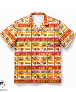 Halal Food Cart Menu Hawaiian Shirt