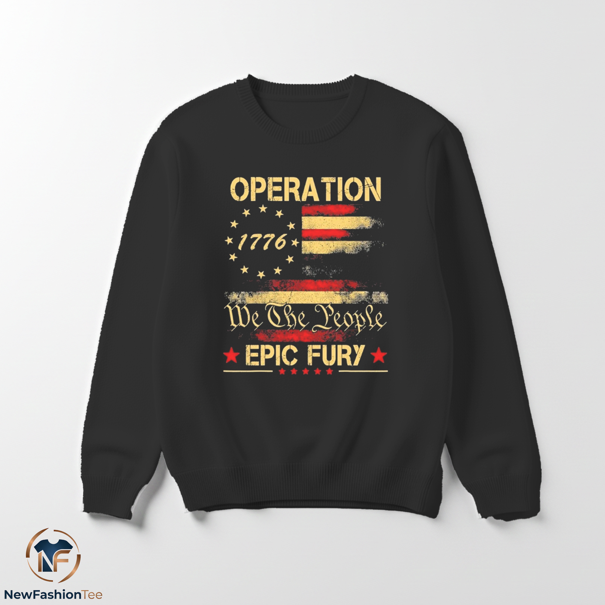 Operation Epic Fury We The People Patriotic 1776 American Flag Retro Shirt 3 Operation Epic Fury We The People Patriotic 1776 American Flag Retro Shirt - Image 3