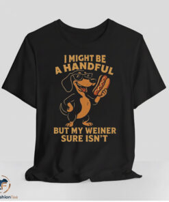 I Might Be A Handful But My Weiner Sure Isn't Shirt