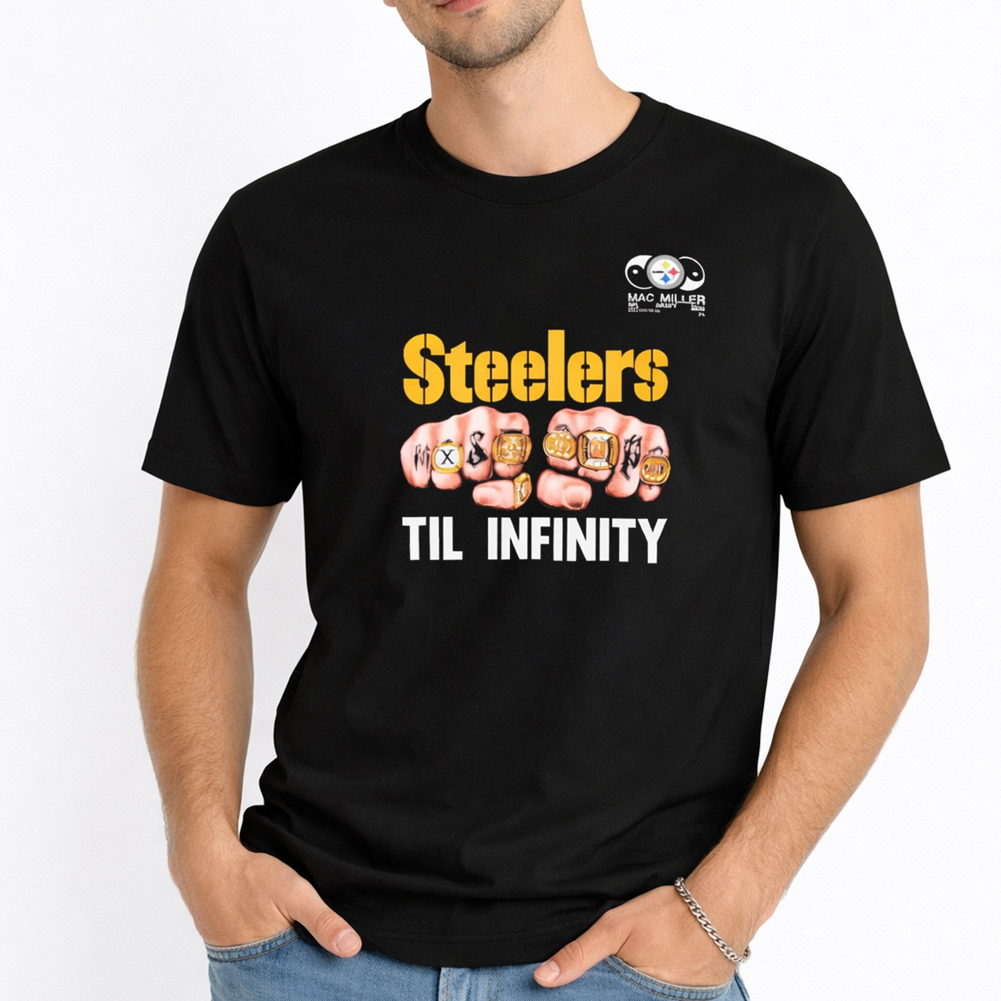 2026 Steelers x Mac Miller 412 Til Infinity Shirt 3 2026 Steelers x Mac Miller 412 Til Infinity Shirt - Image 3