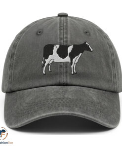 Embroidered Holstein Cow Hat