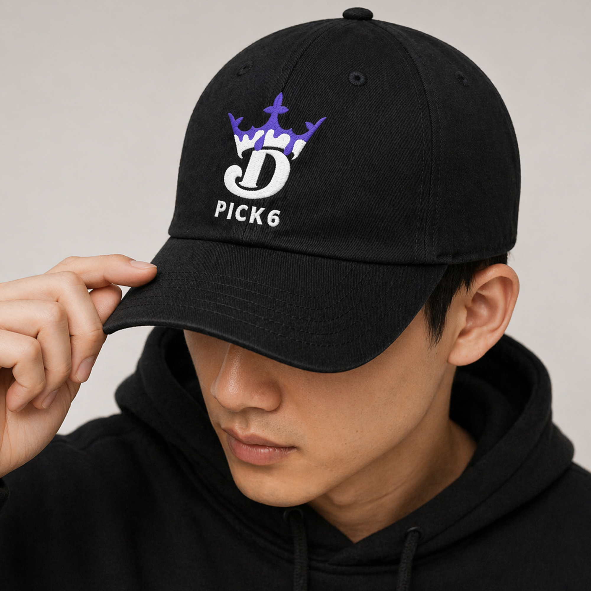 Embroidered DraftKings Pick6 Hat 3 Embroidered DraftKings Pick6 Hat - Image 3