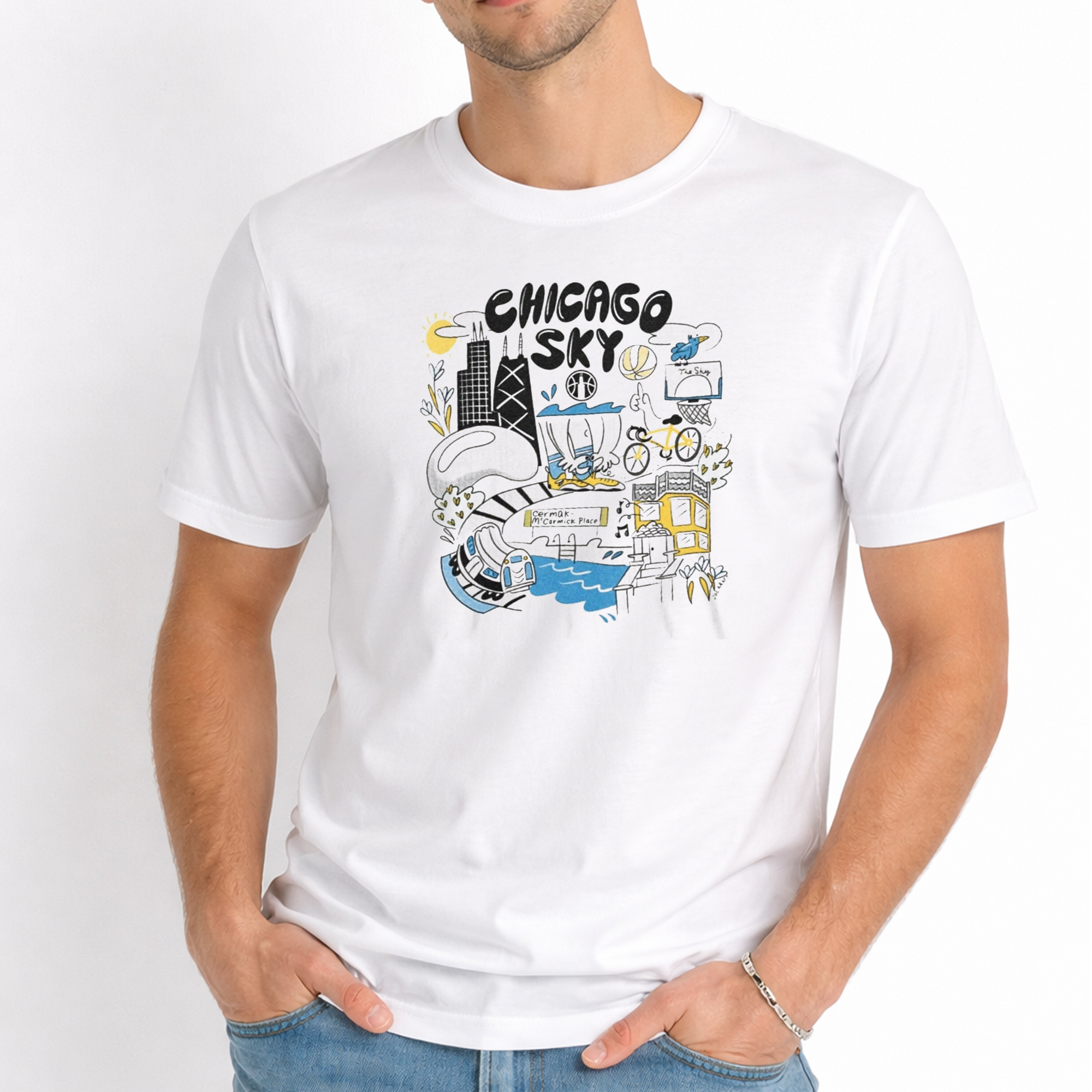 2026 Joe Kraft Chicago Sky Giveaway Shirt 3 2026 Joe Kraft Chicago Sky Giveaway Shirt - Image 3