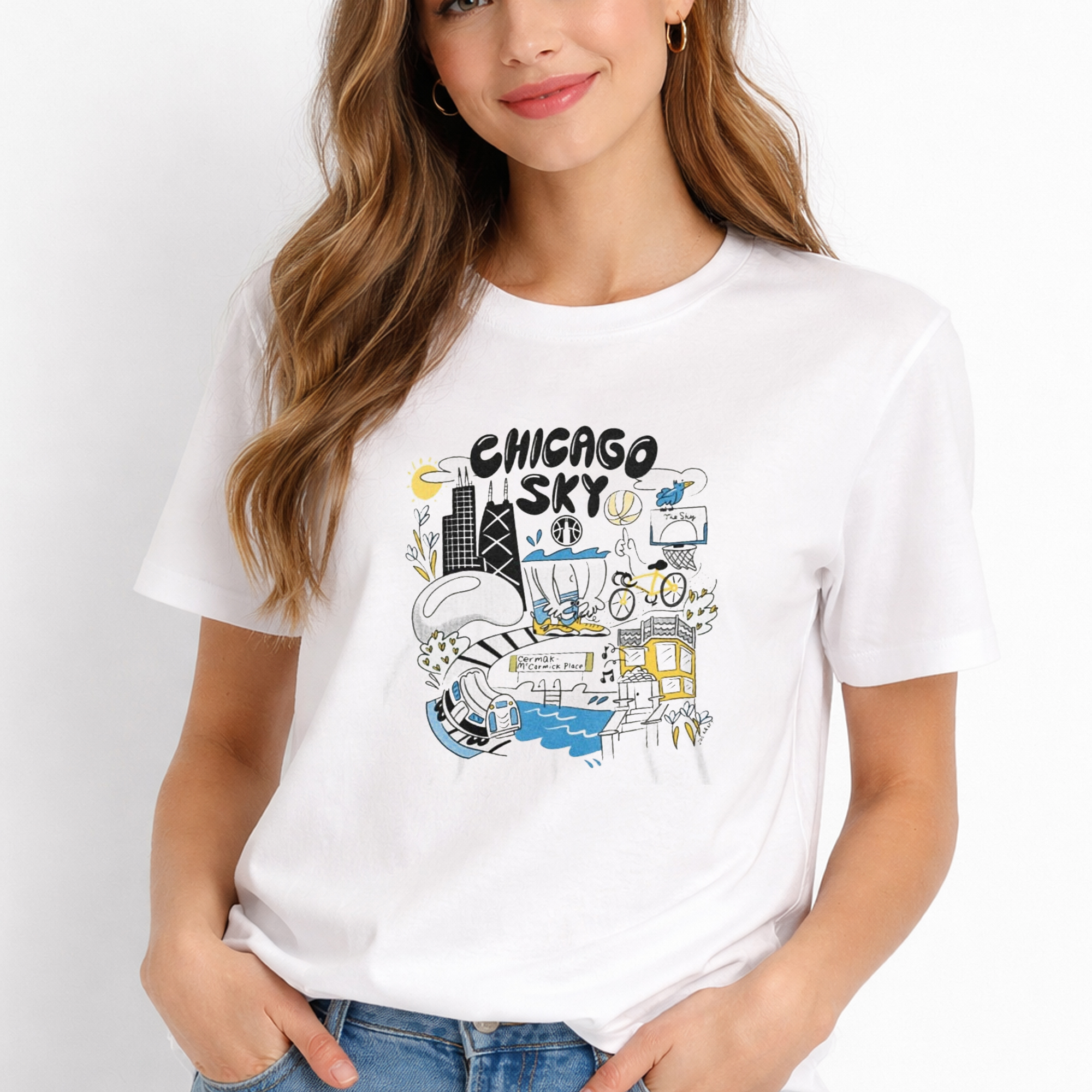 2026 Joe Kraft Chicago Sky Giveaway Shirt 2 2026 Joe Kraft Chicago Sky Giveaway Shirt - Image 2
