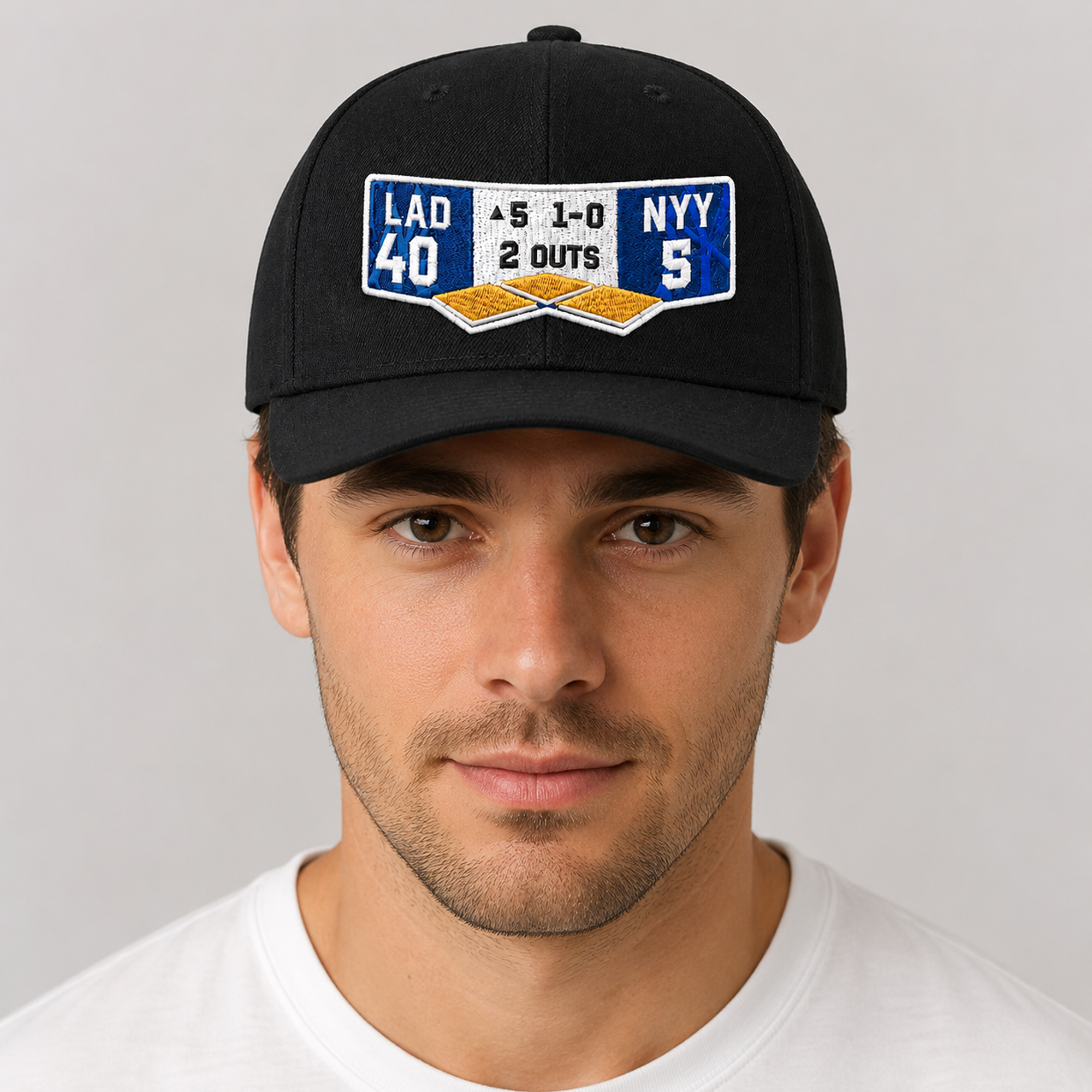 2026 LA Dodgers vs NY Yankees Scoreboard Hat 1 2026 LA Dodgers vs NY Yankees Scoreboard Hat