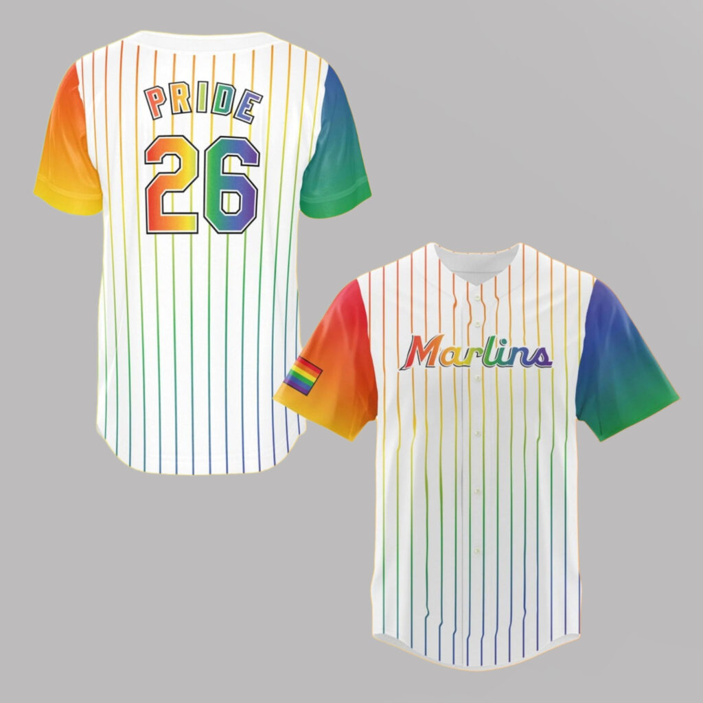 2026 Marlins Pride at the Park Giveaway Jersey 9 2026 Marlins Pride at the Park Giveaway Jersey