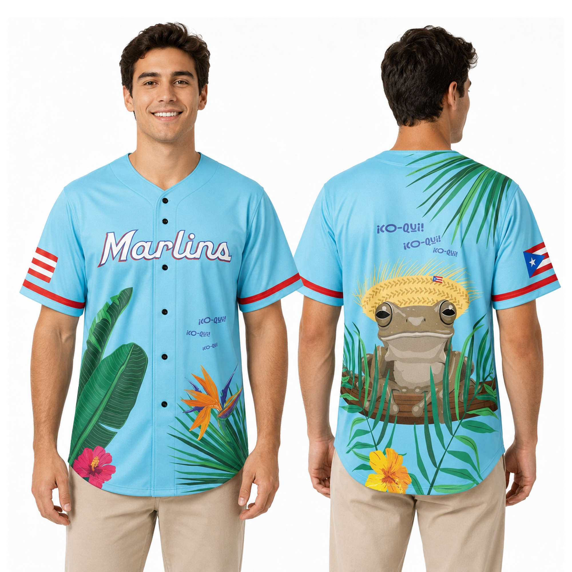 2026 Marlins Puerto Rican Heritage Celebration Giveaway Jersey 2 2026 Marlins Puerto Rican Heritage Celebration Giveaway Jersey - Image 2