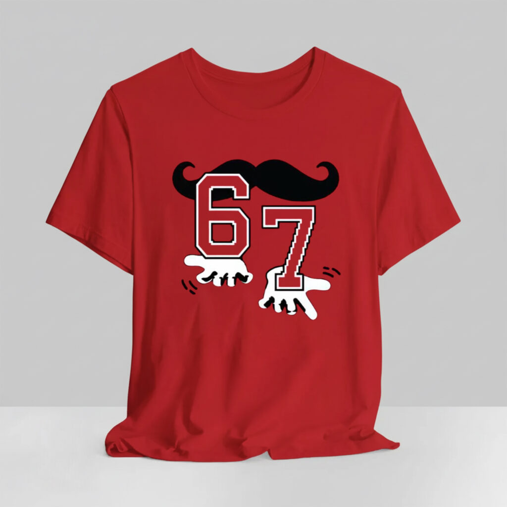 6-7 8-Bit Baseball Celebration Shirt 7 6 7 8 Bit Baseball Celebration Shirt