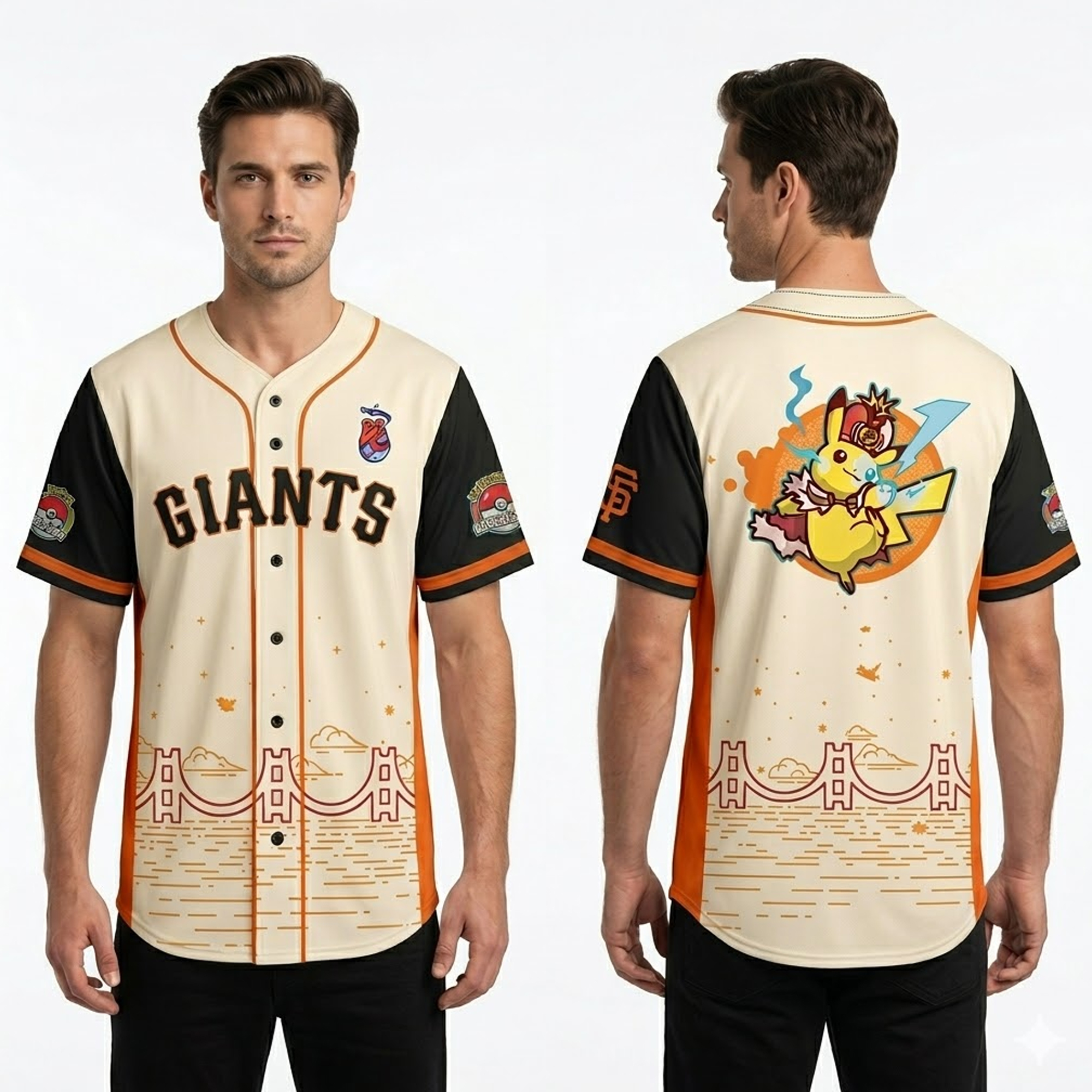 Giants Pokémon Worlds Night 2026 Pikachu Jersey 1 Giants Pokémon Worlds Night 2026 Pikachu Jersey