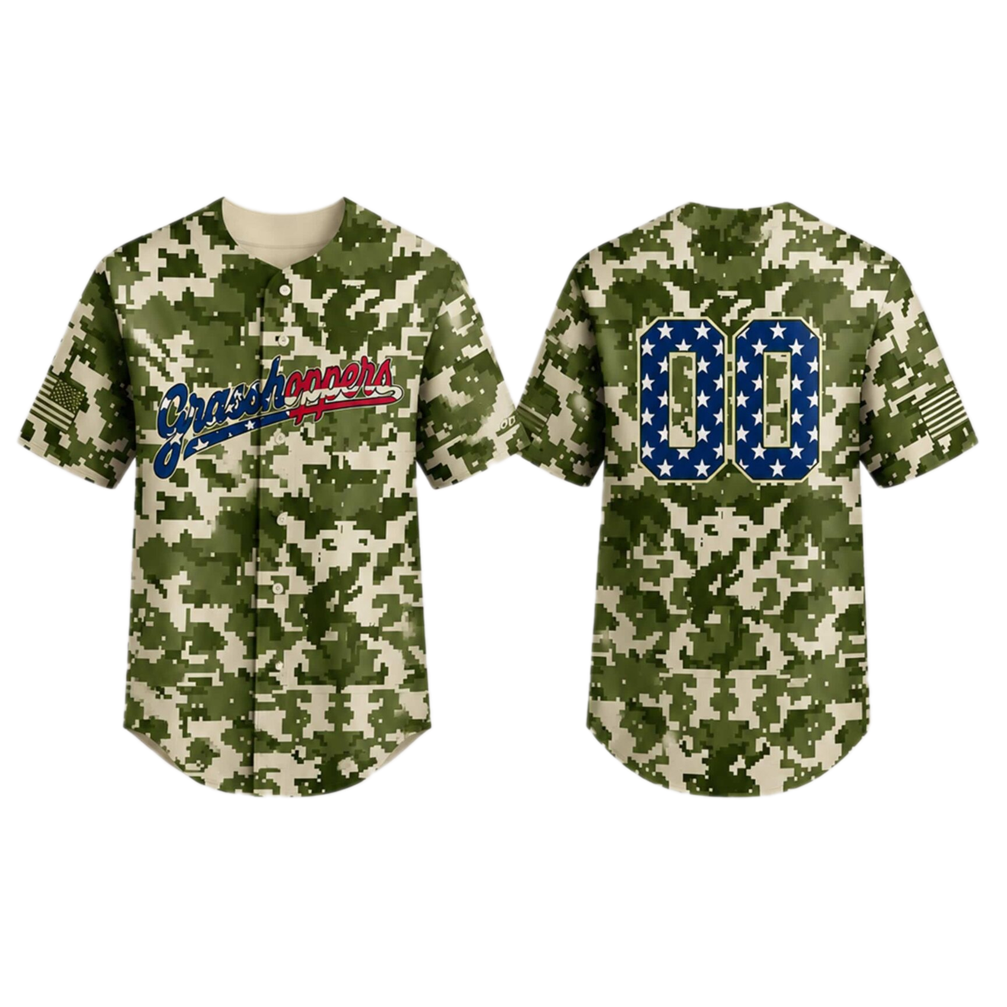 Greensboro Grasshoppers Military Appreciation 2026 Honor Jersey 2 Greensboro Grasshoppers Military Appreciation 2026 Honor Jersey - Image 2