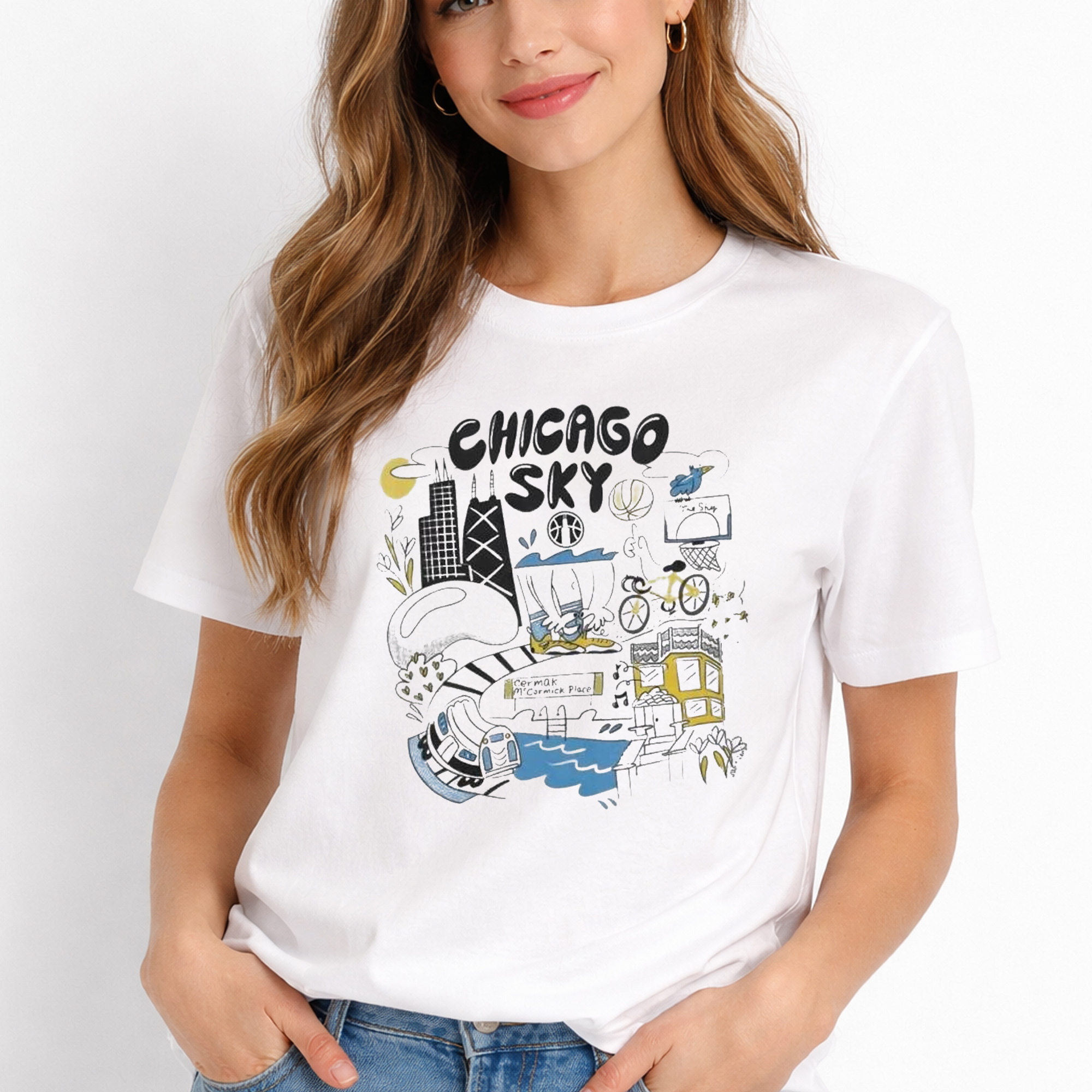 Joe Kraft Chicago Sky 2026 Shirt 2 Joe Kraft Chicago Sky 2026 Shirt - Image 2