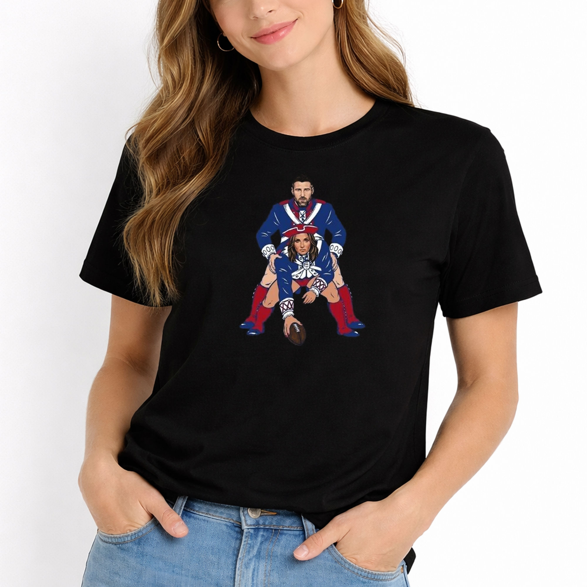 Mike Vrabel and Dianna Russini Patriots Funny Shirt 2 Mike Vrabel and Dianna Russini Patriots Funny Shirt - Image 2