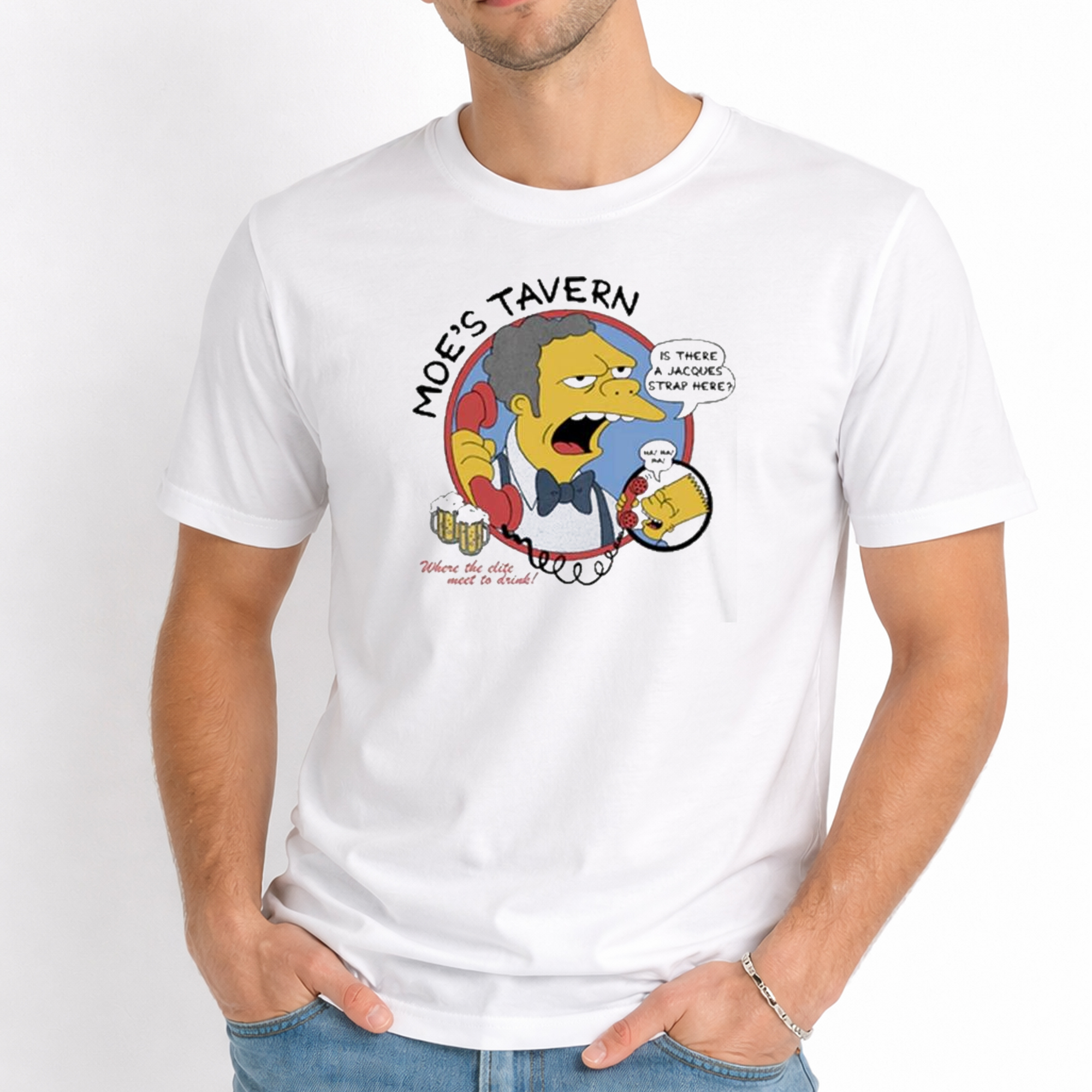 Moe’s Tavern Is There A Jacques Strap Hepe Shirt 1 Moe’s Tavern Is There A Jacques Strap Hepe Shirt
