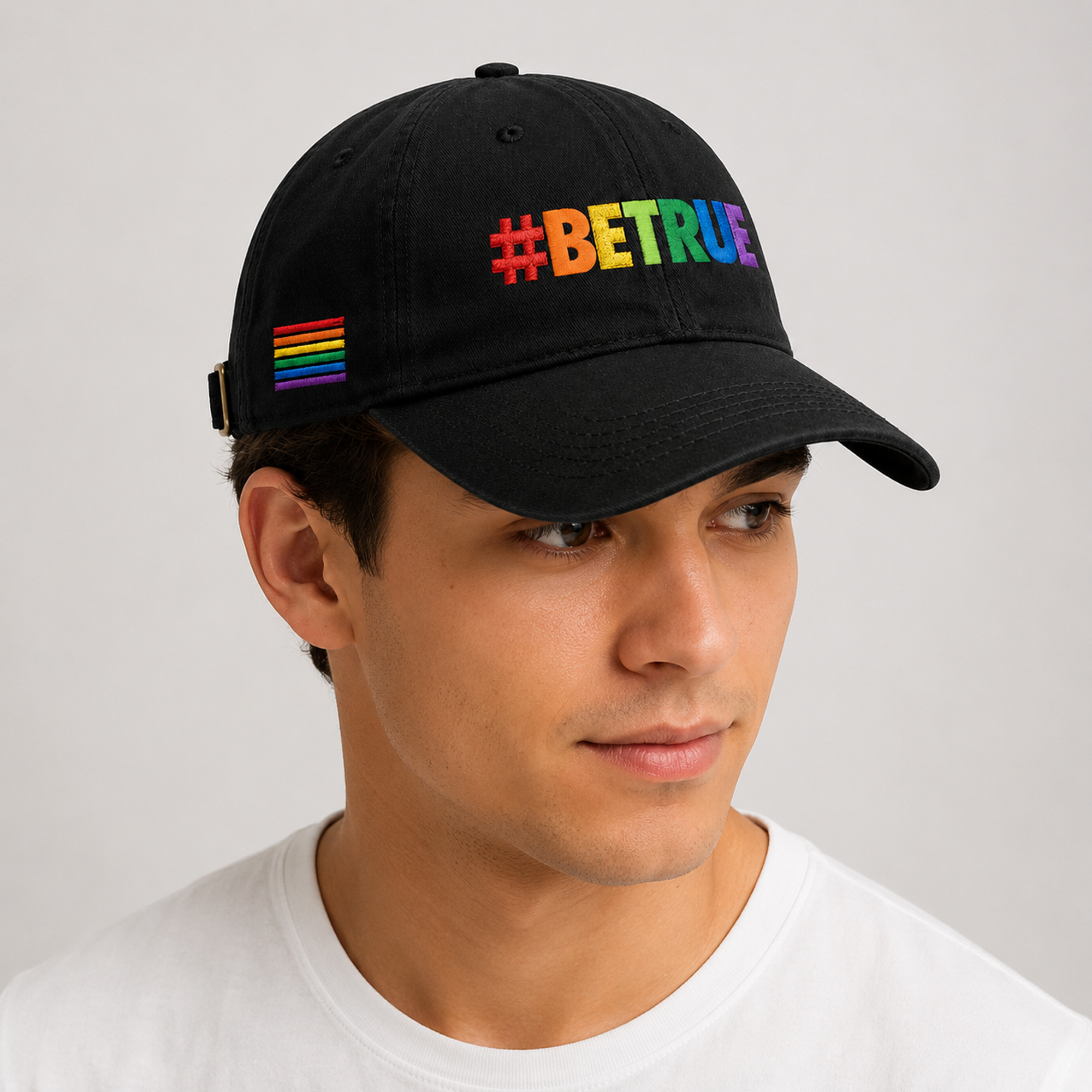 Retro Pride Parade Betrue Embroidery Hat 1 Retro Pride Parade Betrue Embroidery Hat