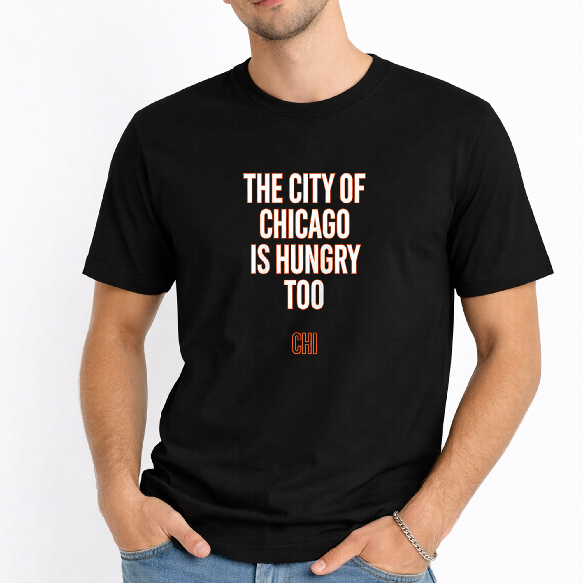 The City Of Chicago Is Hungry Too Shirt 2 The City Of Chicago Is Hungry Too Shirt - Image 2