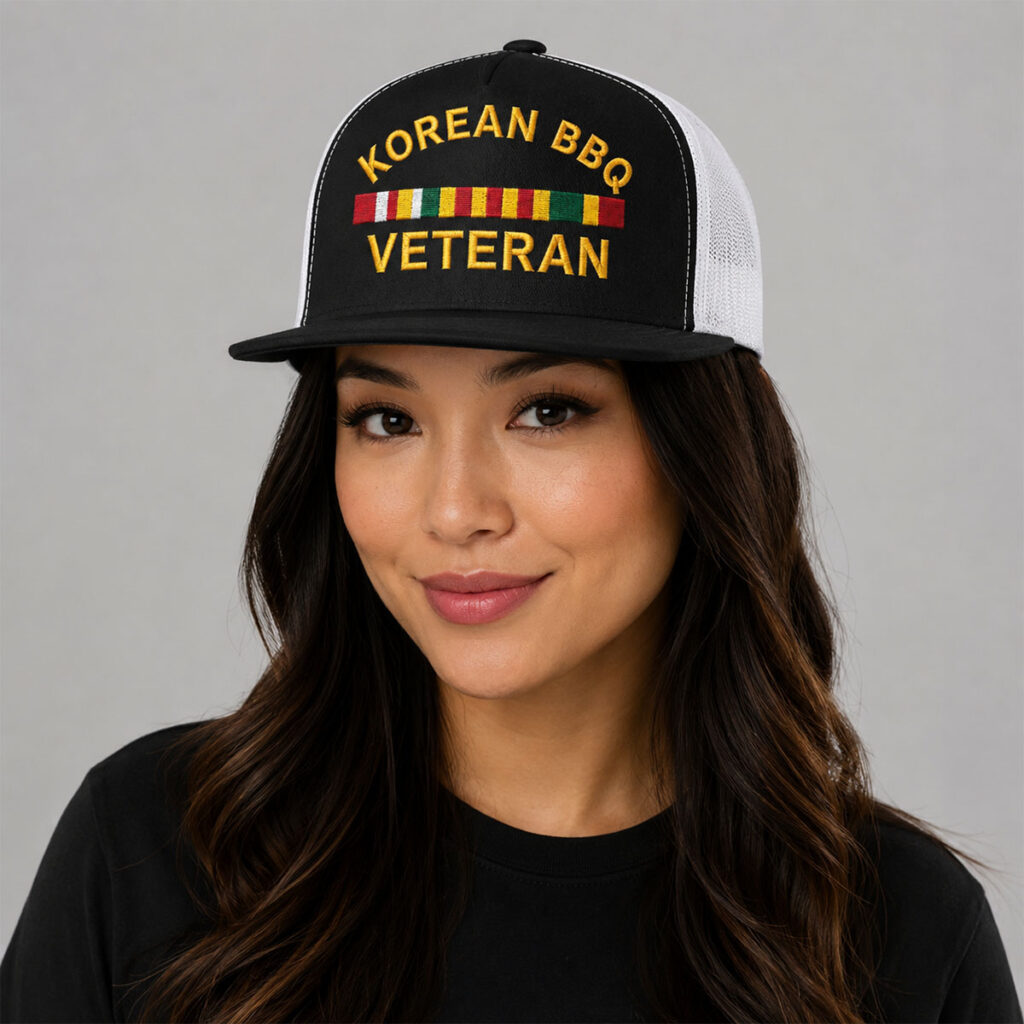 2026 Korean BBQ Veteran Trucker Hat 13 2026 Korean BBQ Veteran Trucker Hat