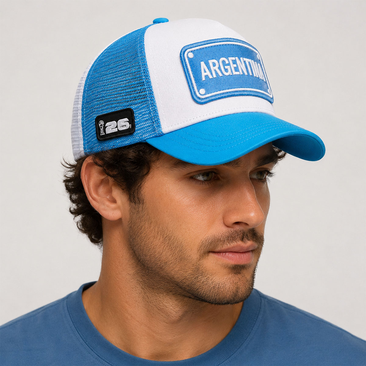 Argentina World Cup 2026 Team Trucker Hat 1 Argentina World Cup 2026 Team Trucker Hat