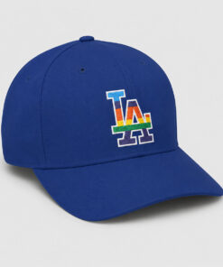 Blue Rainbow Pride LA Style Embroidered Cap 5 Blue Rainbow Pride LA Style Embroidered Cap 1