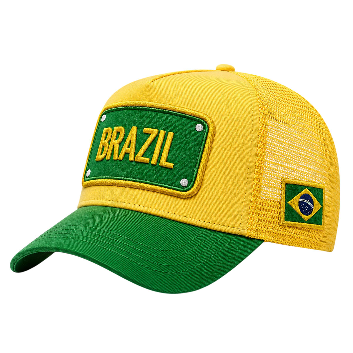 Brazil World Cup 2026 Team Trucker Hat 2 Brazil World Cup 2026 Team Trucker Hat - Image 2