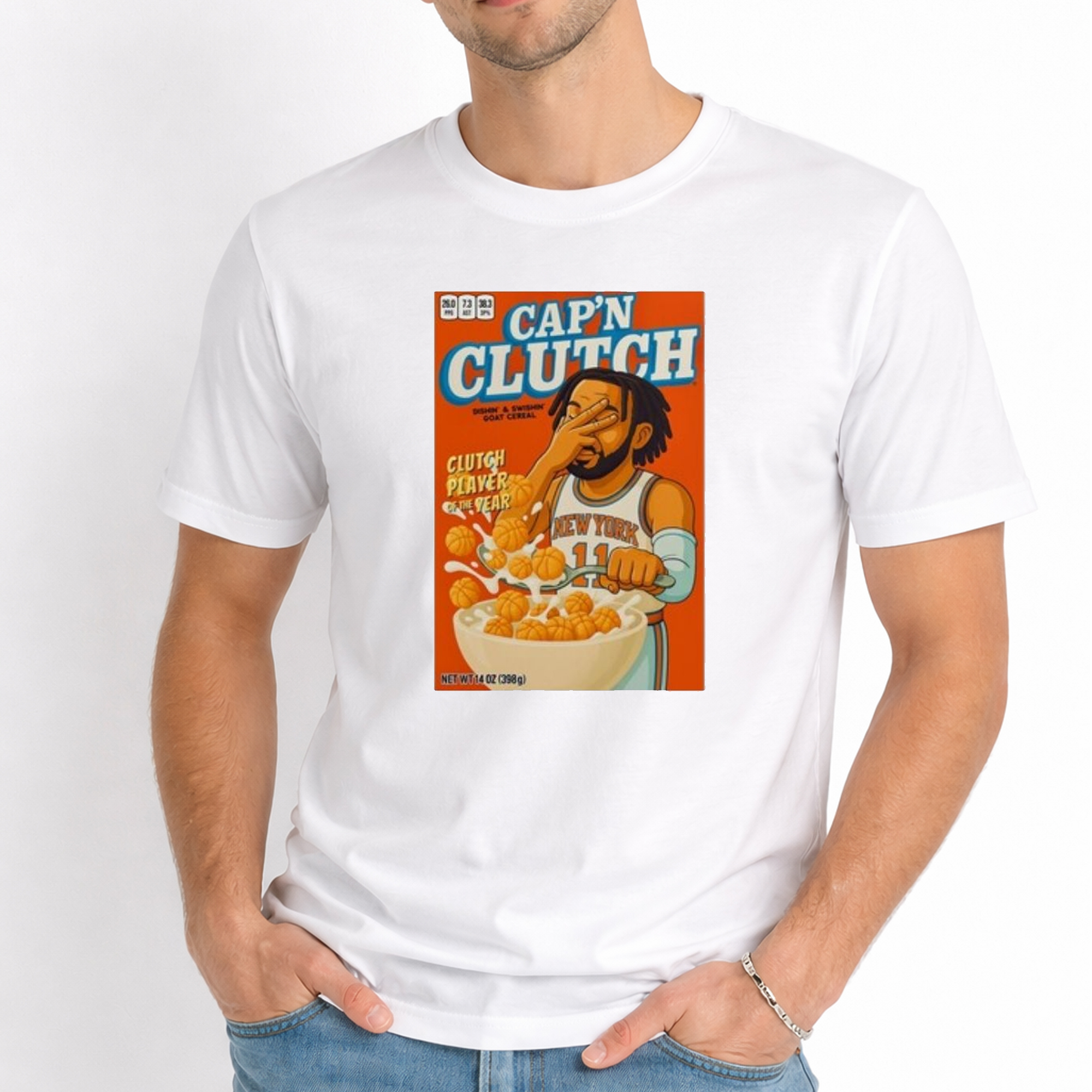 Jalen Brunson Knicks Cap'n Clutch Shirt 2 Jalen Brunson Knicks Cap'n Clutch Shirt - Image 2