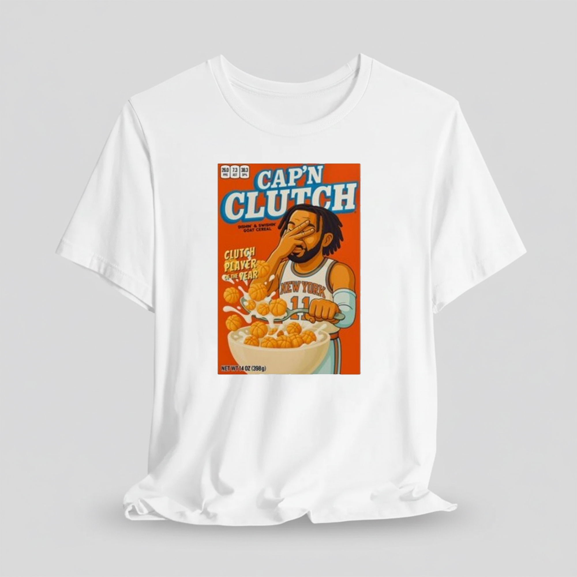 Jalen Brunson Knicks Cap'n Clutch Shirt 1 Jalen Brunson Knicks Cap'n Clutch Shirt