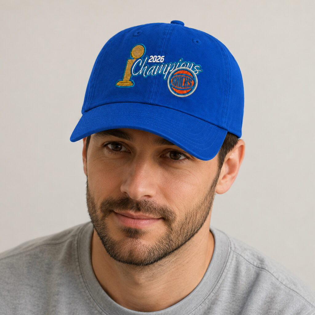 Knicks Blue Finals World Champion 2026 Hat 2 1