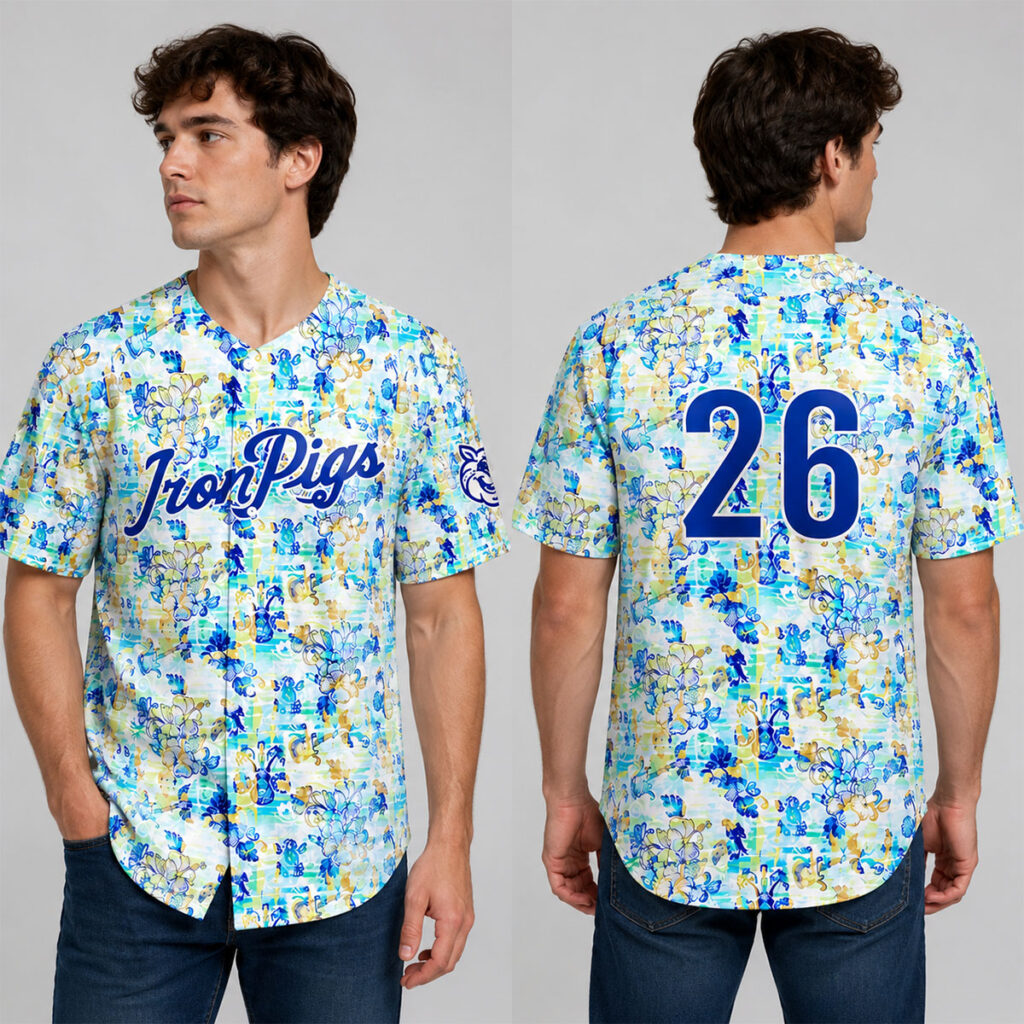 Lehigh Valley IronPigs 2026 Margaritaville Jersey 9 Lehigh Valley IronPigs 2026 Margaritaville Jersey