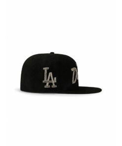 Los Angeles Dodgers Black Cream Script Snapback Hat 4 Los Angeles Dodgers Black Cream Script Snapback Hat 2