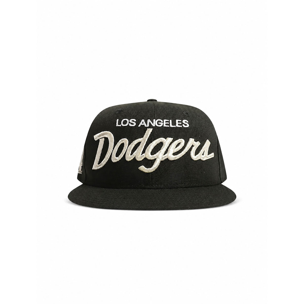 Los Angeles Dodgers Black Cream Script Snapback Hat 3 Los Angeles Dodgers Black Cream Script Snapback Hat - Image 3