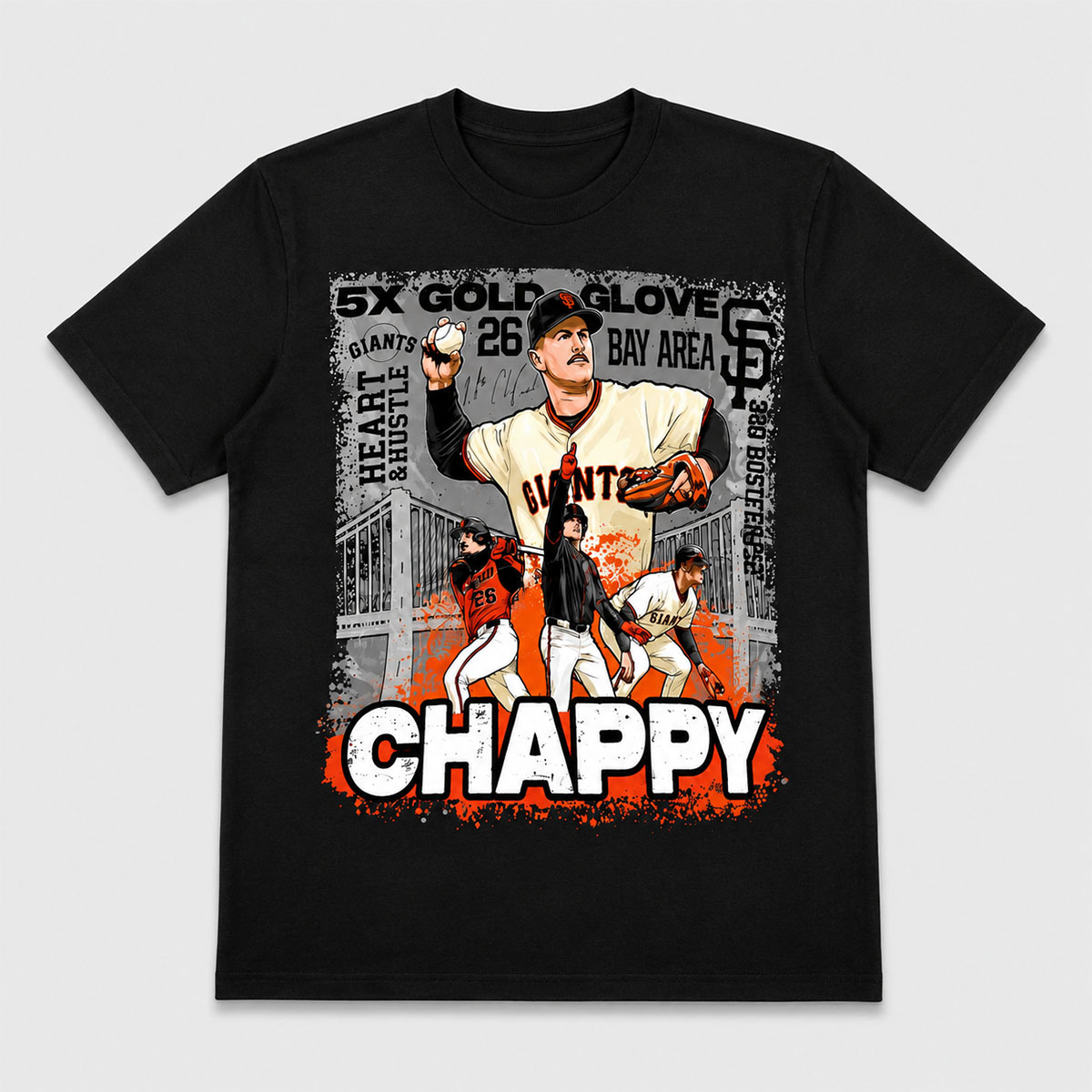Matt Chapman 5X Gold Glove Bay Area Graphic Shirt 2026 4 Matt Chapman 5X Gold Glove Bay Area Graphic Shirt 2026 - Image 4