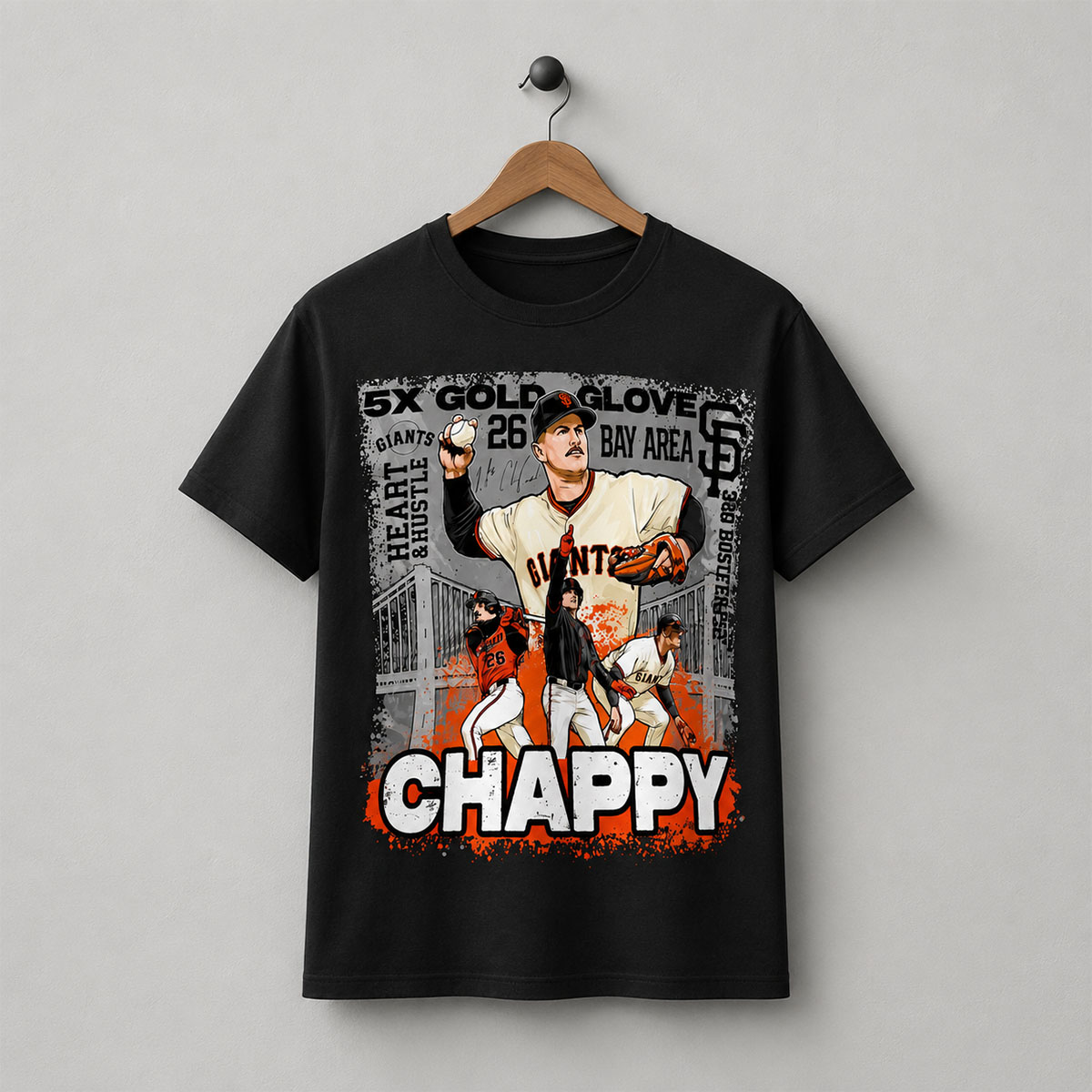 Matt Chapman 5X Gold Glove Bay Area Graphic Shirt 2026 2 Matt Chapman 5X Gold Glove Bay Area Graphic Shirt 2026 - Image 2