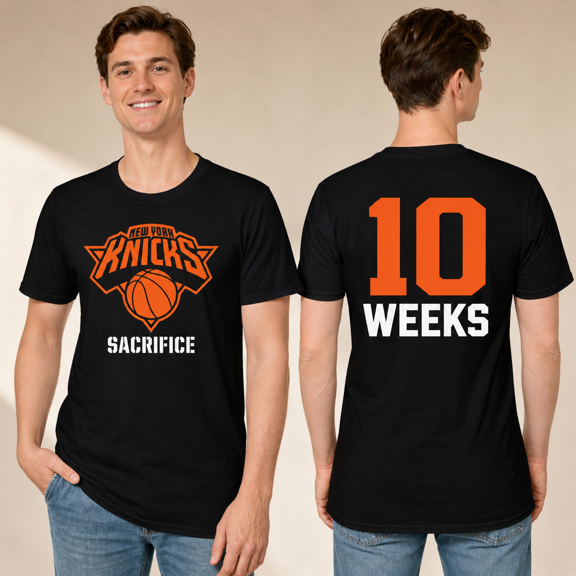 Mike Brown Knicks Sacrifice 10 Weeks Parade Shirt 2 Mike Brown Knicks Sacrifice 10 Weeks Parade Shirt - Image 2