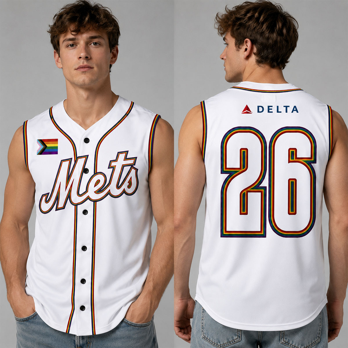 New York Mets 2026 Pride Sleeveless Jersey 1 New York Mets 2026 Pride Sleeveless Jersey