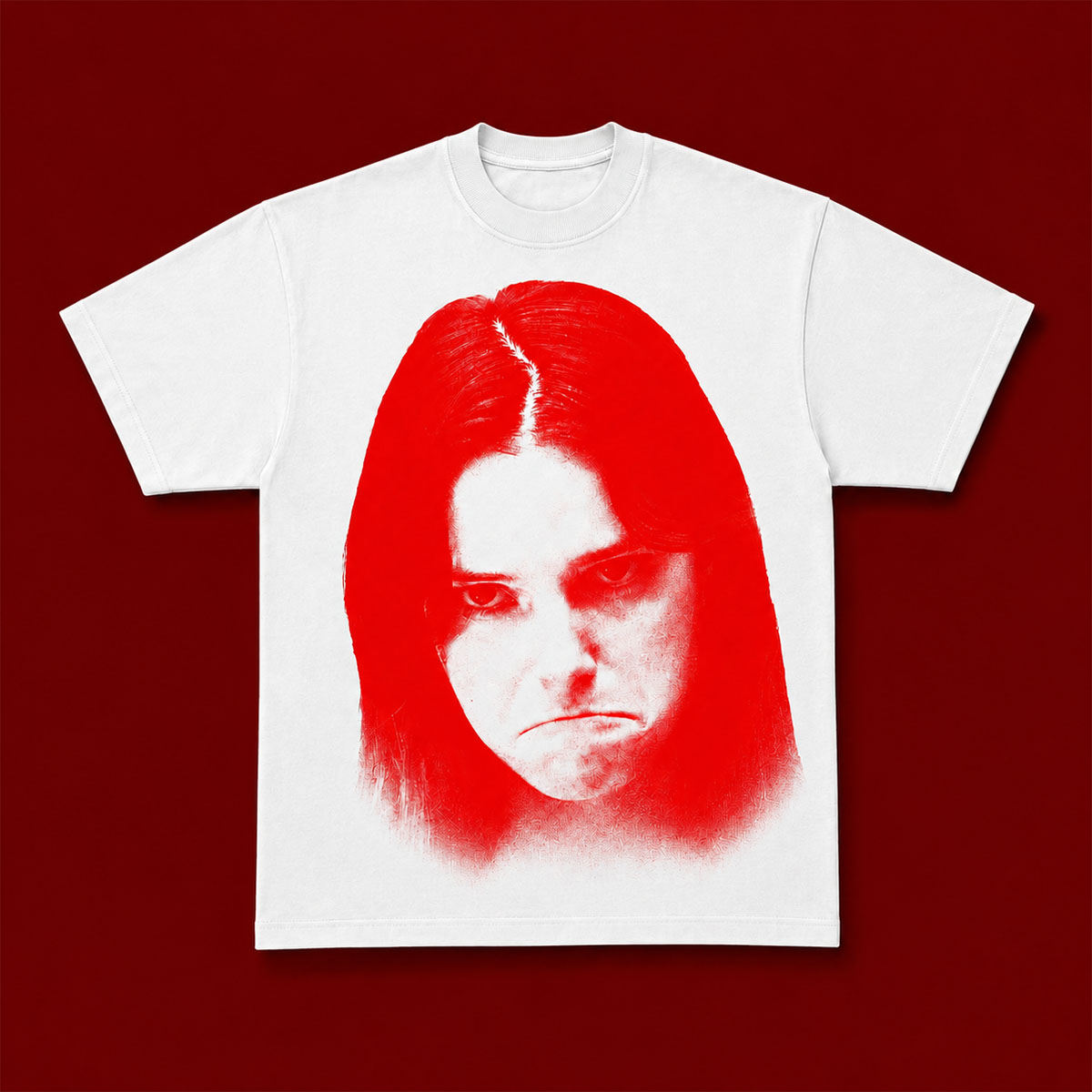 Obsession Nikki Red Portrait Tee 2 Obsession Nikki Red Portrait Tee - Image 2