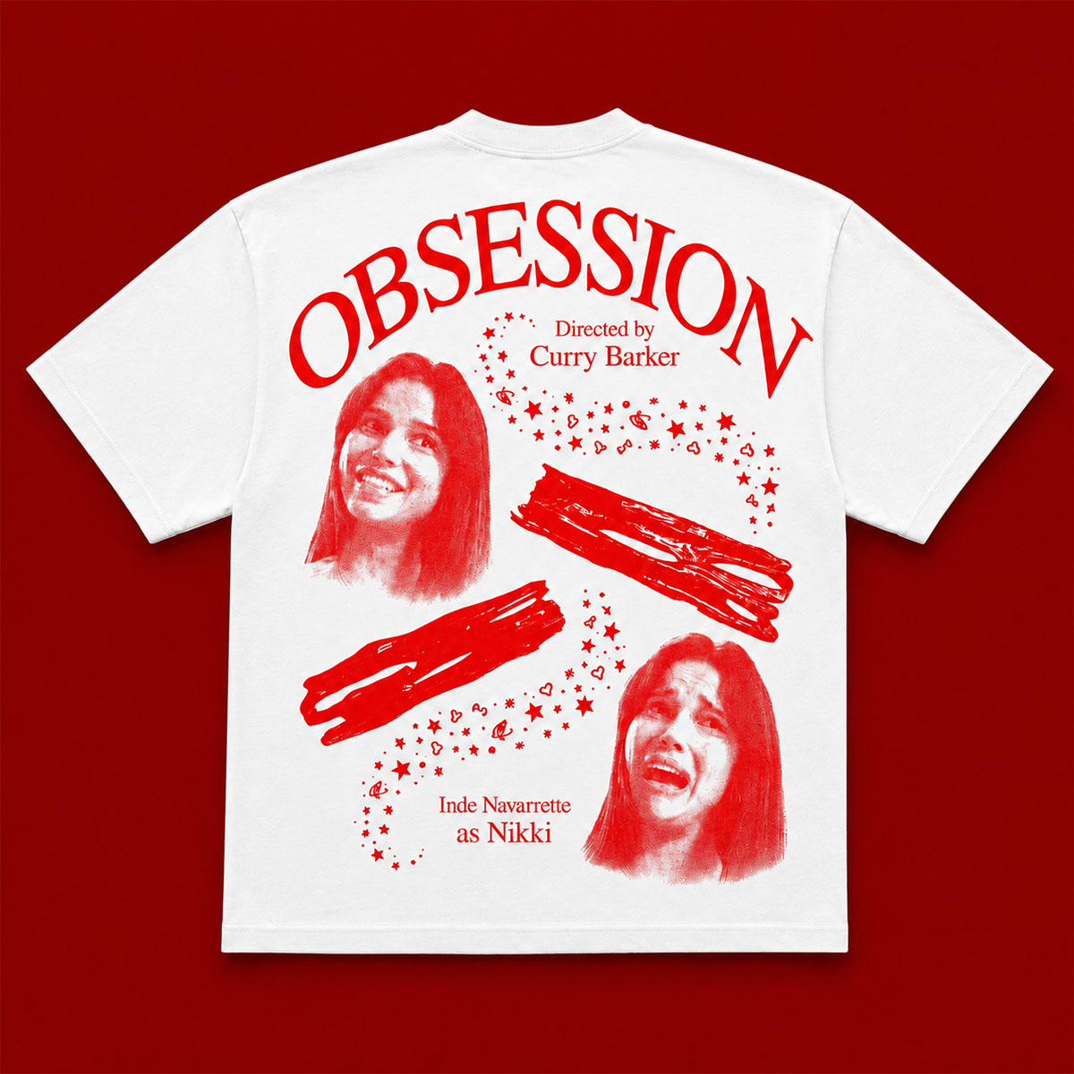 Obsession Nikki Red Portrait Tee 3 Obsession Nikki Red Portrait Tee - Image 3