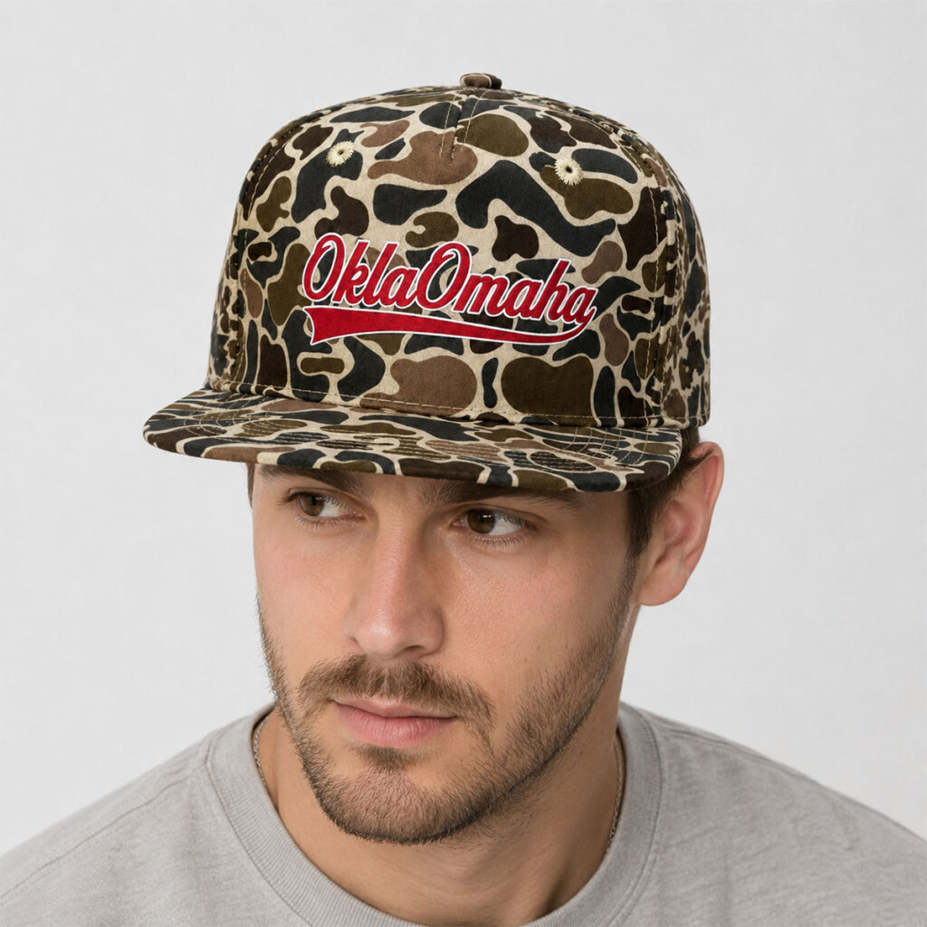 Oklahoma Baseball OklaOmaha 2026 Camo Hat