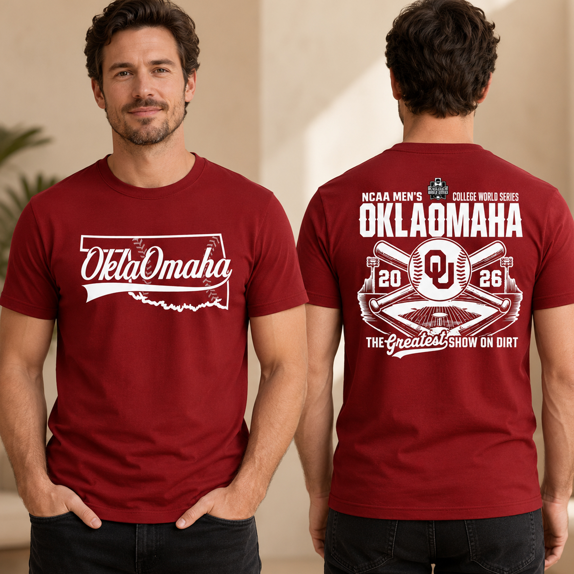Oklahoma Sooners 2026 Baseball College World Series Oklaomaha Shirt 2 Oklahoma Sooners 2026 Baseball College World Series Oklaomaha Shirt - Image 2