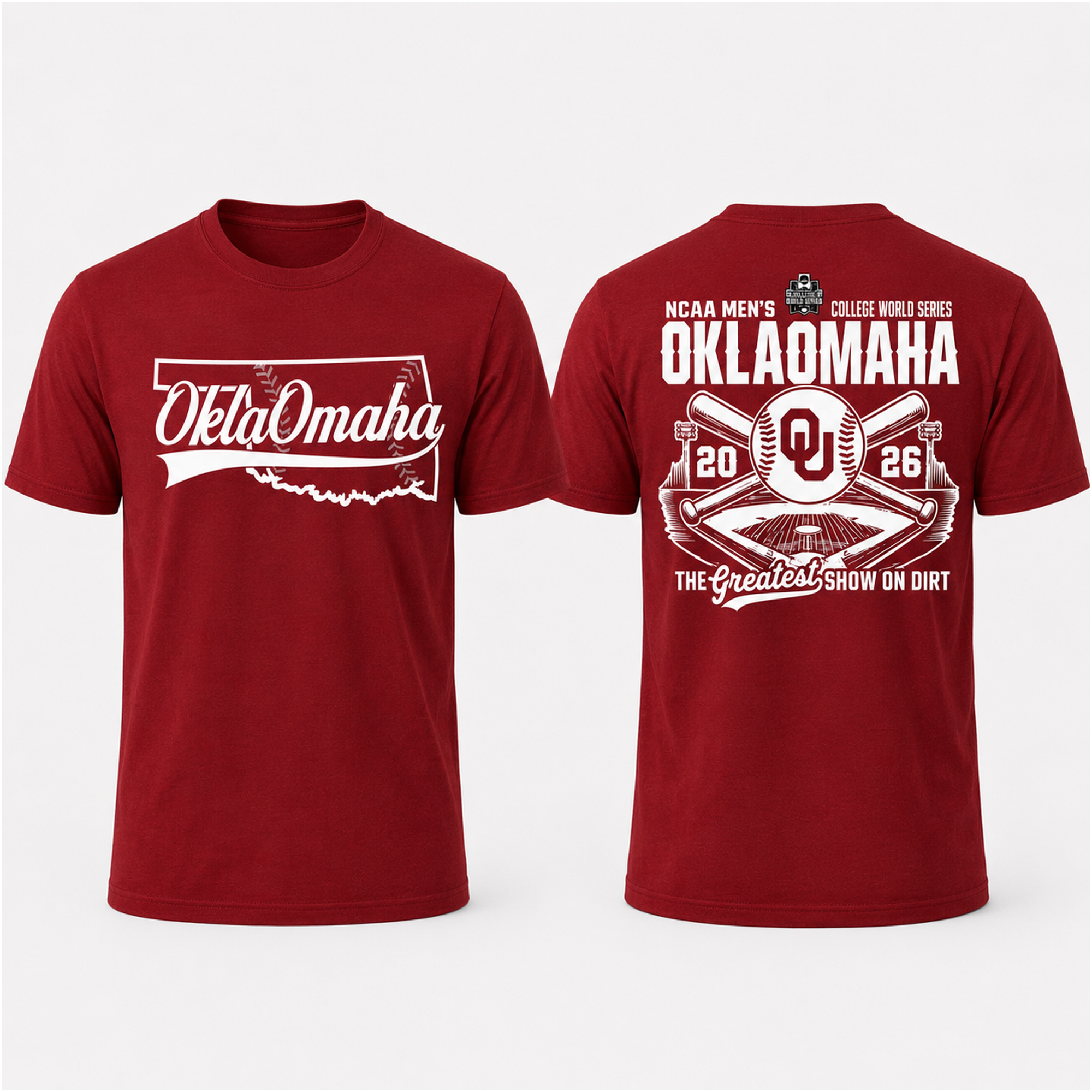 Oklahoma Sooners 2026 Baseball College World Series Oklaomaha Shirt 1 Oklahoma Sooners 2026 Baseball College World Series Oklaomaha Shirt