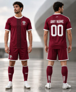 Qatar National Football Team FIFA World Cup 2026 Custom Jersey 3 Qatar National Football Team FIFA World Cup 2026 Custom Jersey 1
