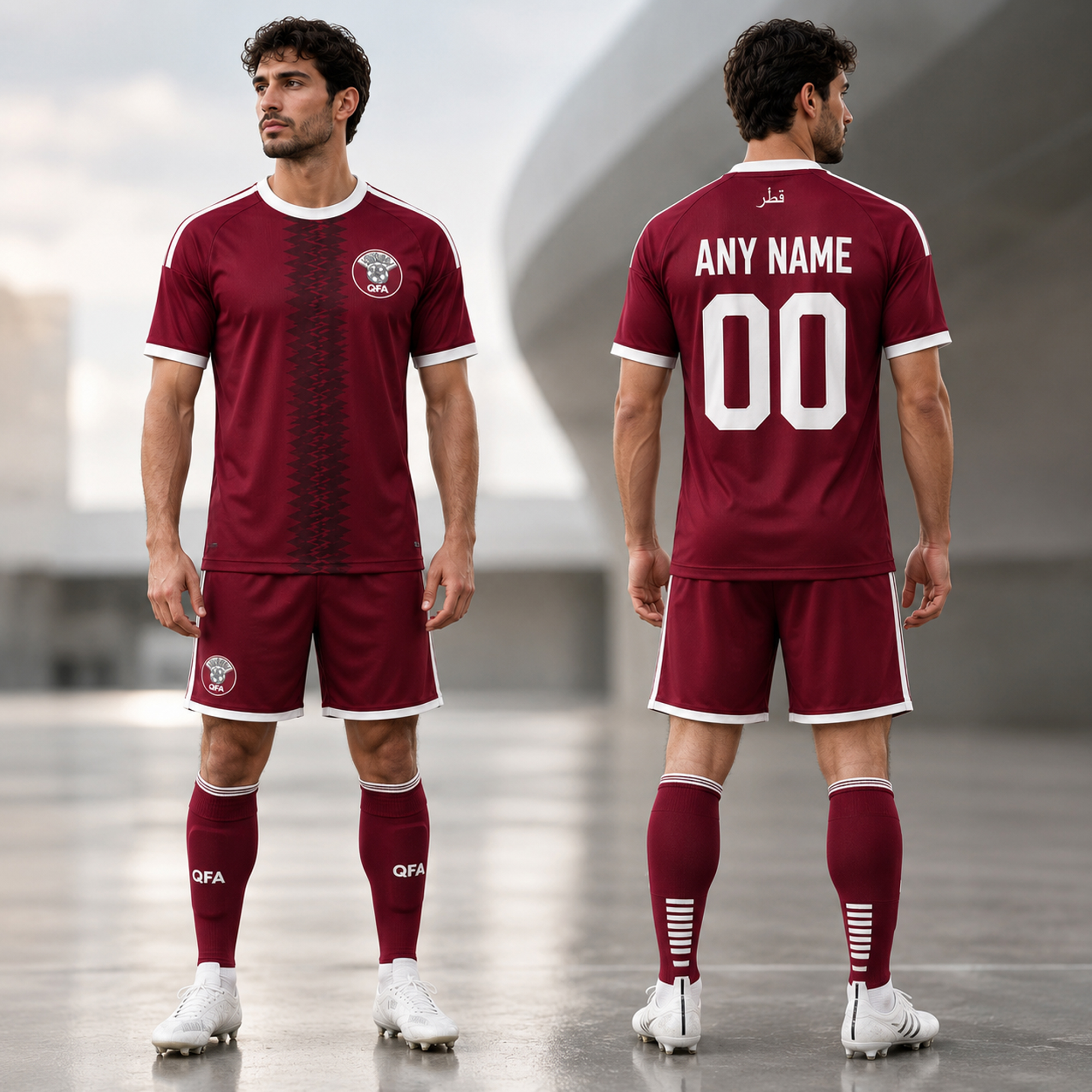 Qatar National Football Team FIFA World Cup 2026 Custom Jersey 2 Qatar National Football Team FIFA World Cup 2026 Custom Jersey - Image 2